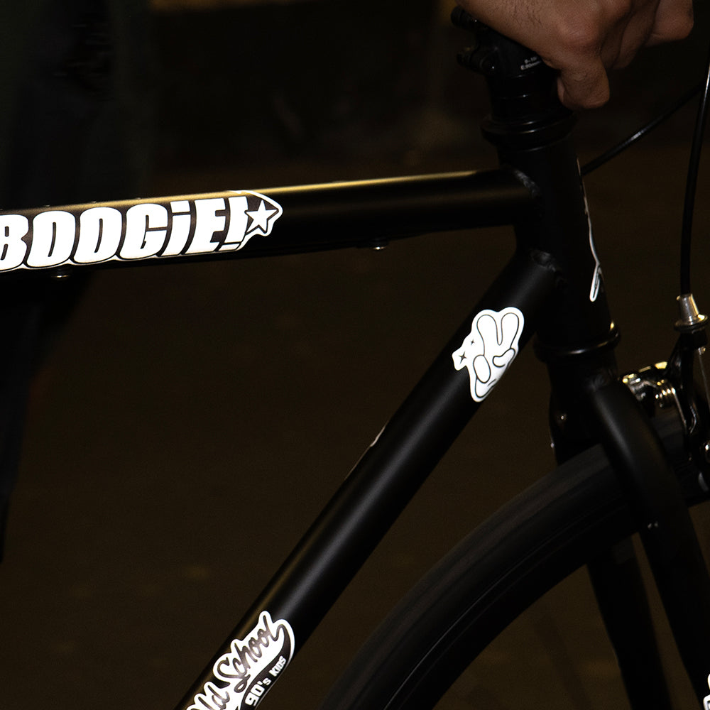 close up image of the reflective sticker set design from Artist MrP