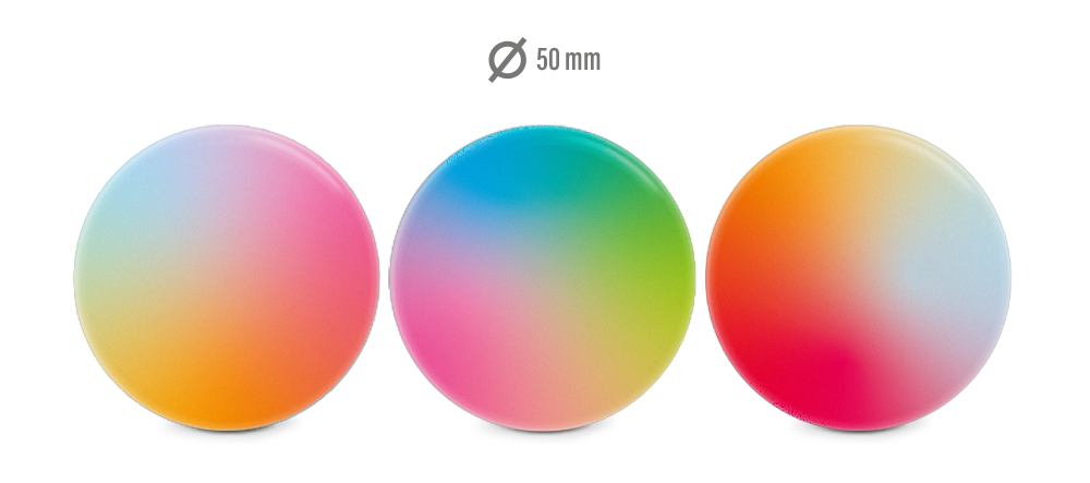 Design Ansicht 3 Kreise bunt