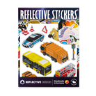 Reflective car sticker set in packaging