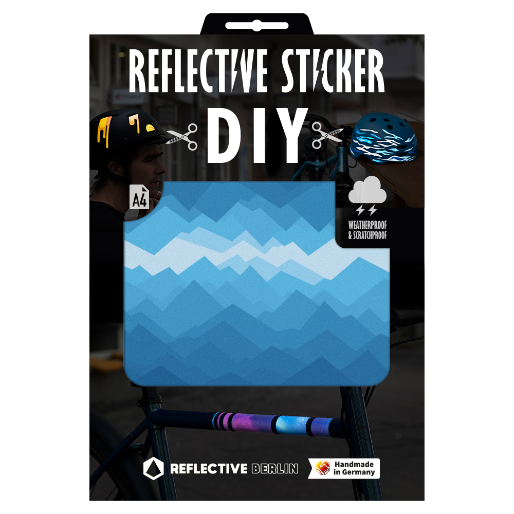 Reflective DIY Stickers: Mountains