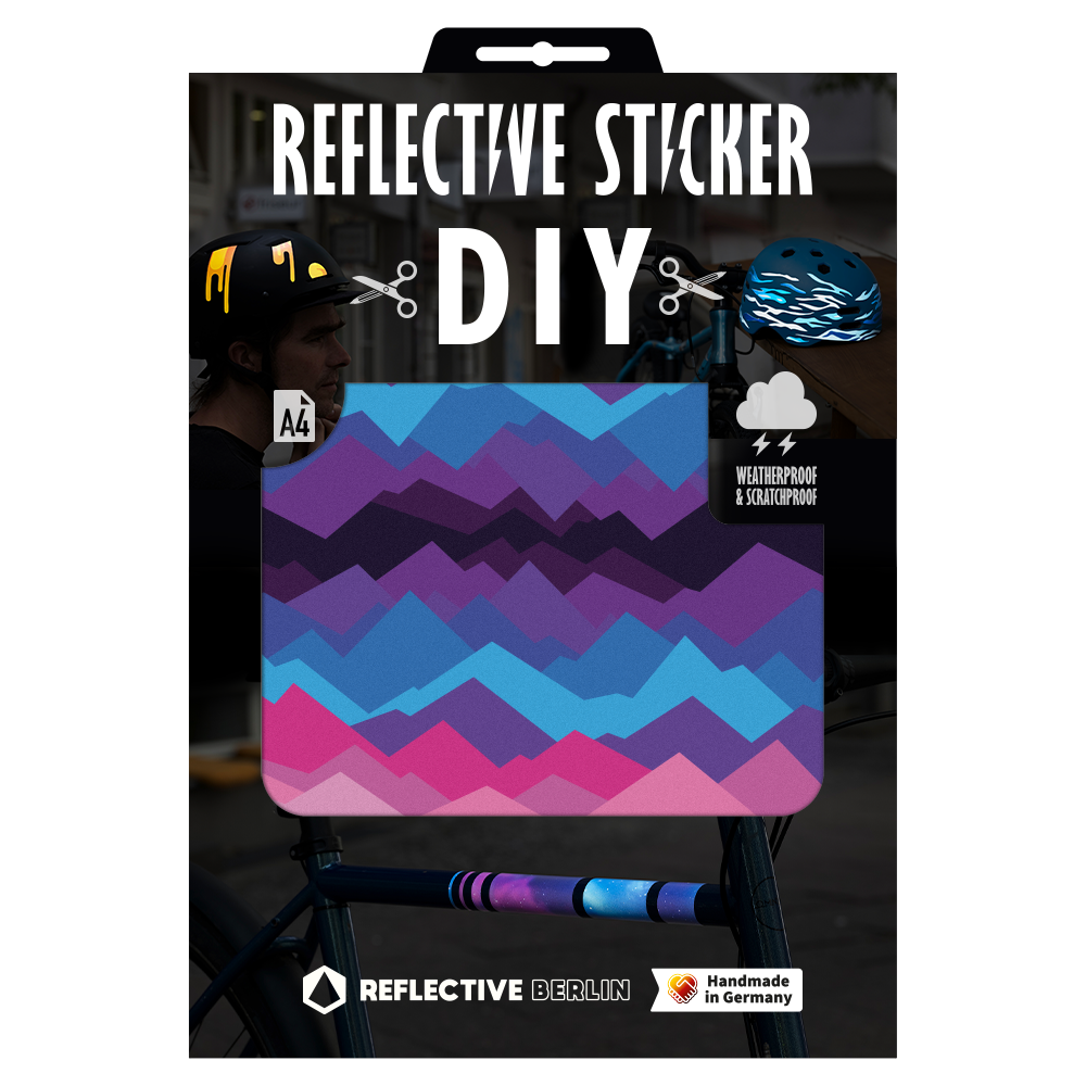 Reflective DIY Stickers: Mountains