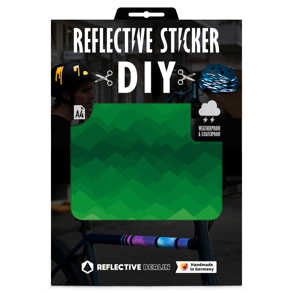 Reflective DIY Stickers: Mountains