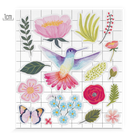 Stickerbogen Ansicht Anke Rega, Kolibri, Blumen, Blüten, Pflanzen