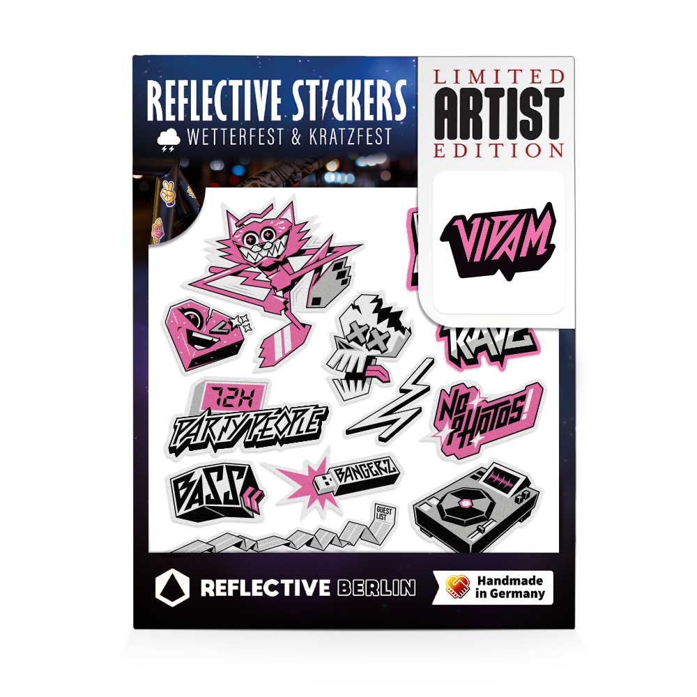 VIDAM Artist Sticker Pack verpackt