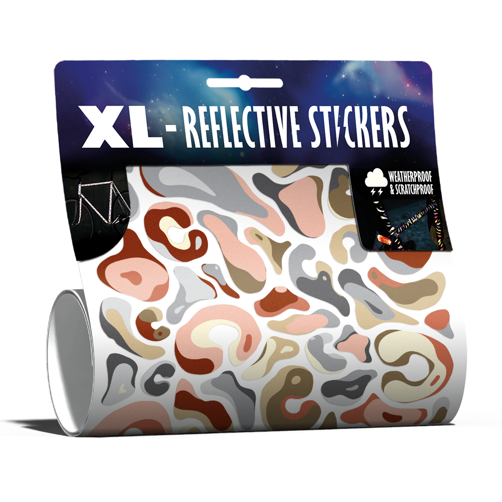 Reflective XL Sticker Kit: Pebbles