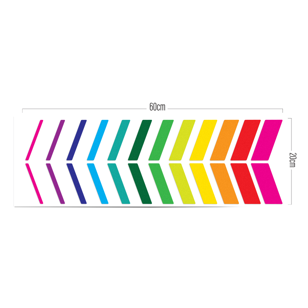 rainbow color variant of the coffee racer design