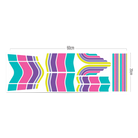 reflective sticker set with classic design inspired from the colors of the 90's