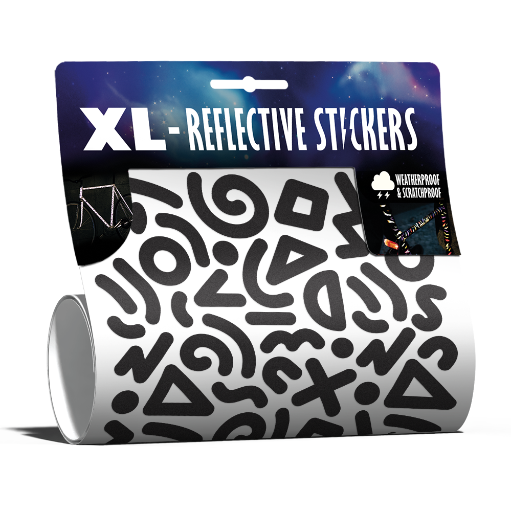 Reflektierendes XL Sticker Kit: Doodle