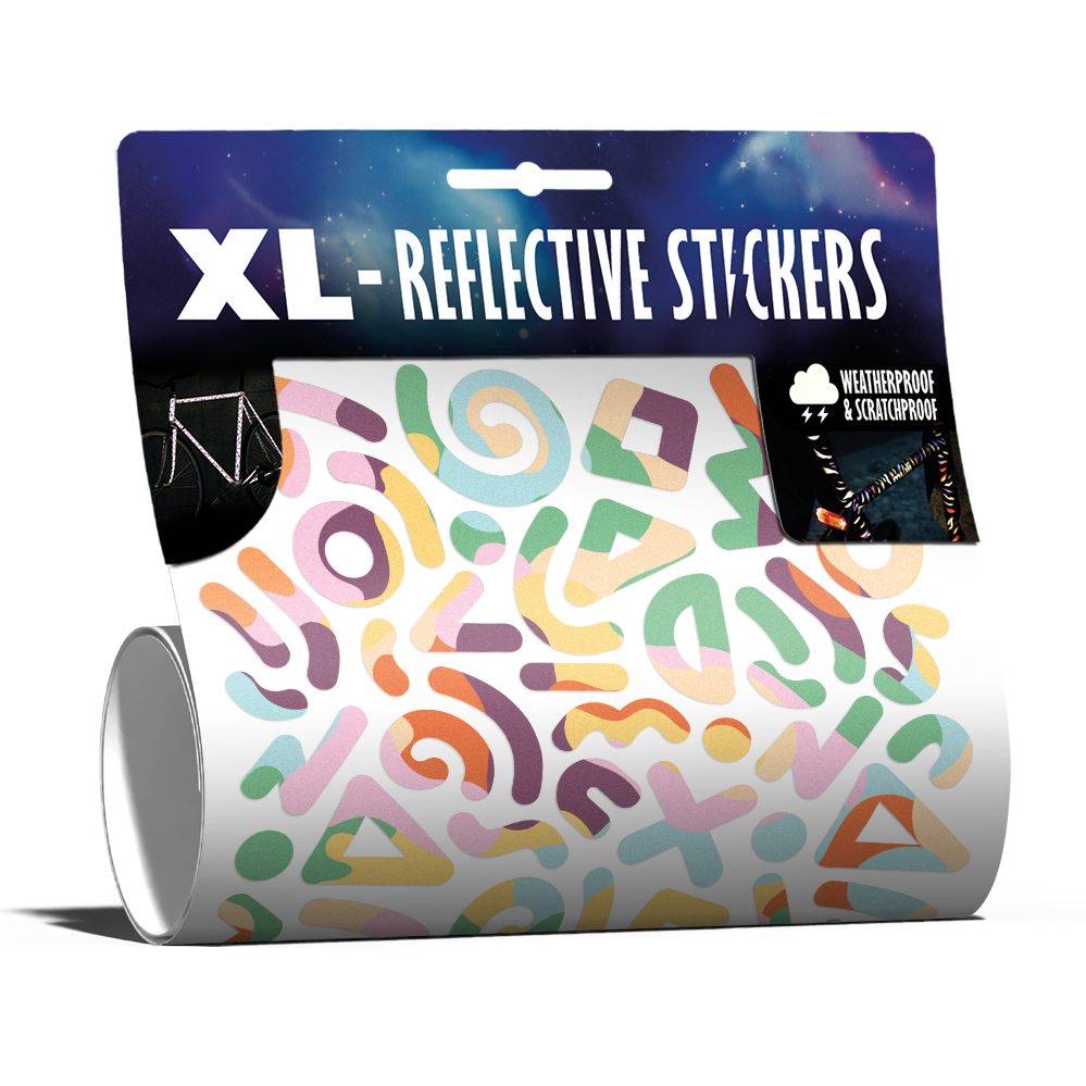 Reflektierendes XL Sticker Kit: Doodle