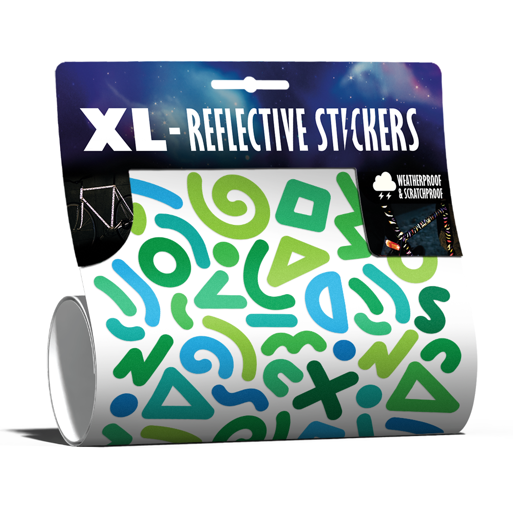 Reflektierendes XL Sticker Kit: Doodle