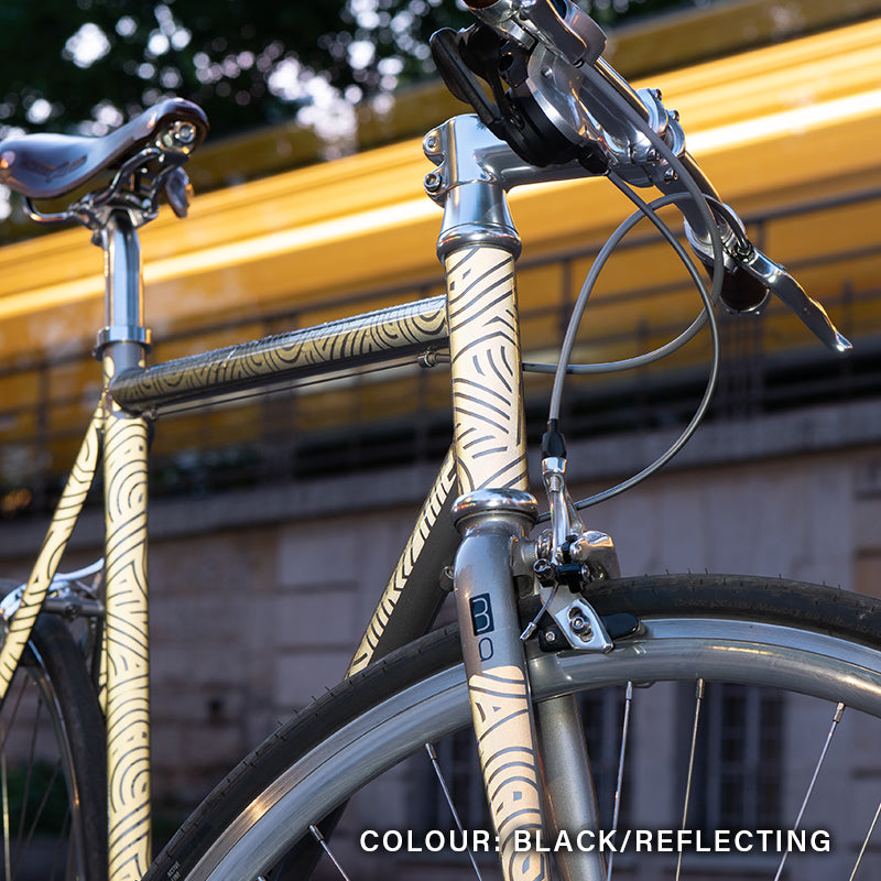 Fahrrad Mika Amaro, reflektierend, Folierung, Ubahn Berlin