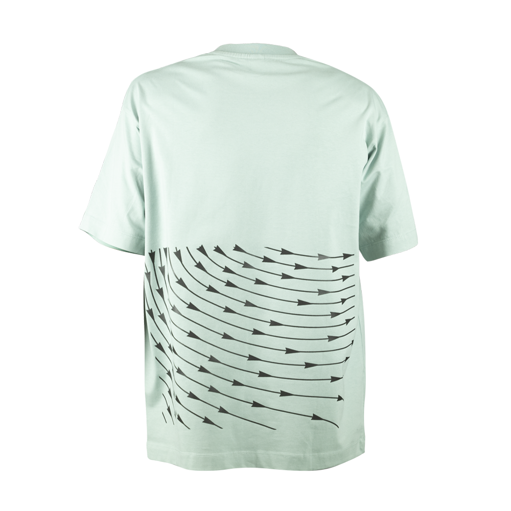 T-Shirt, mint ice, Produktbild, hinten