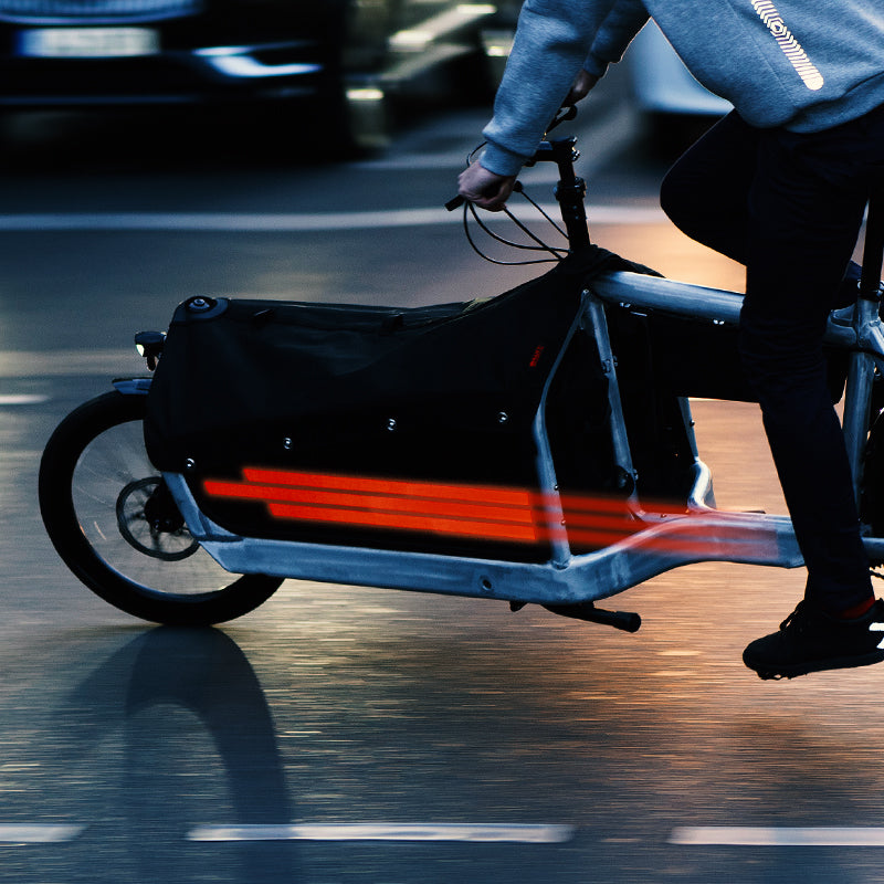 Racing Stripes, red, for Larry vs. Harry Bulllitt Reflektierendes Sticker Set für BBX Seitenpanele, Bullitt, Streifen, Lightspeed, schwarz