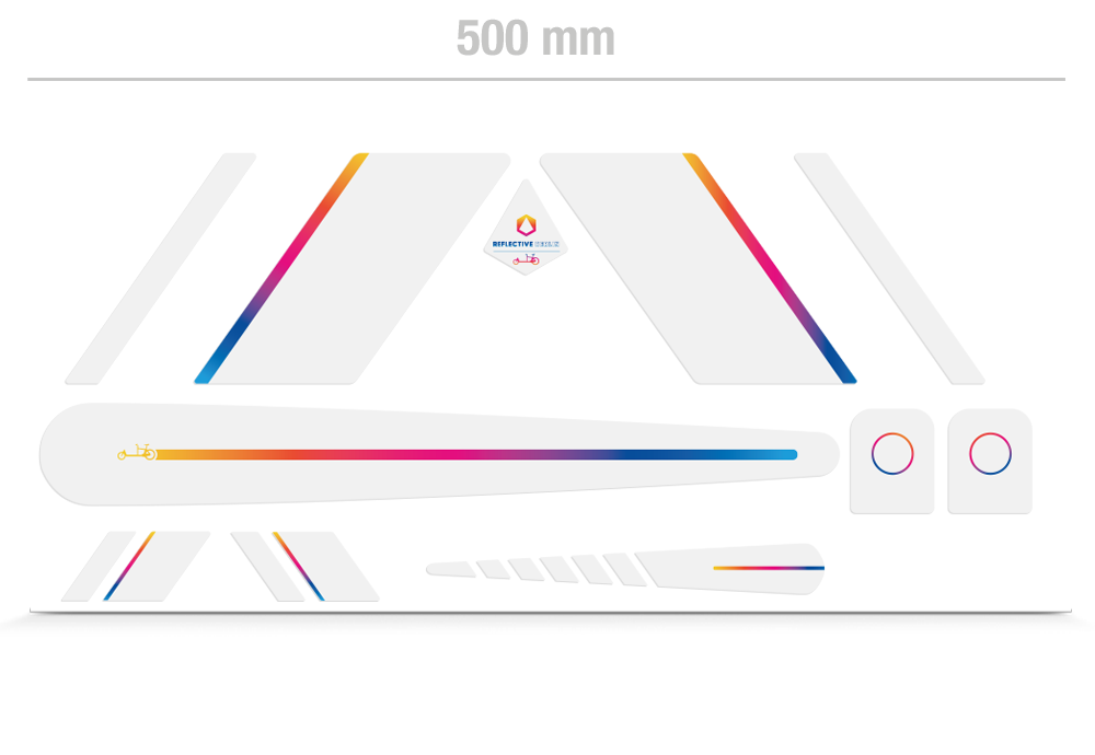 Sheet View, Inhalt, BLLTT Sticker Kit, Variante White Rainbow