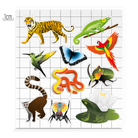 Reflective thematic shape for kids edition description sheet