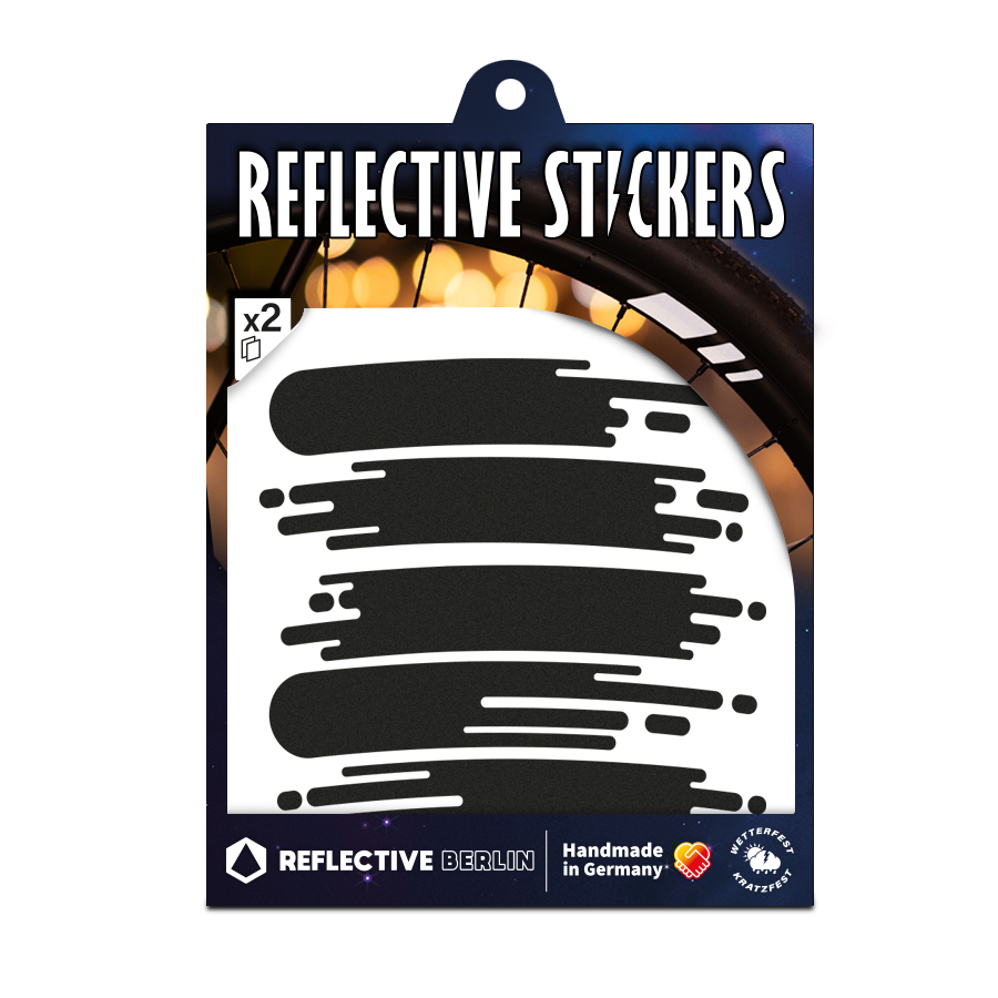 Reflective rim stickers: Smudge