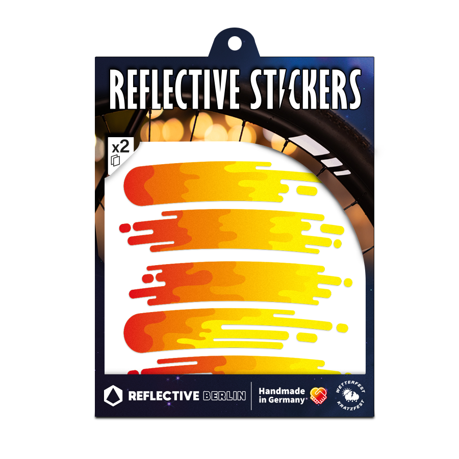 Reflective rim stickers: Smudge