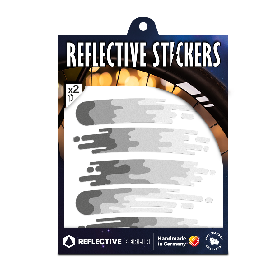 Reflective rim stickers: Smudge
