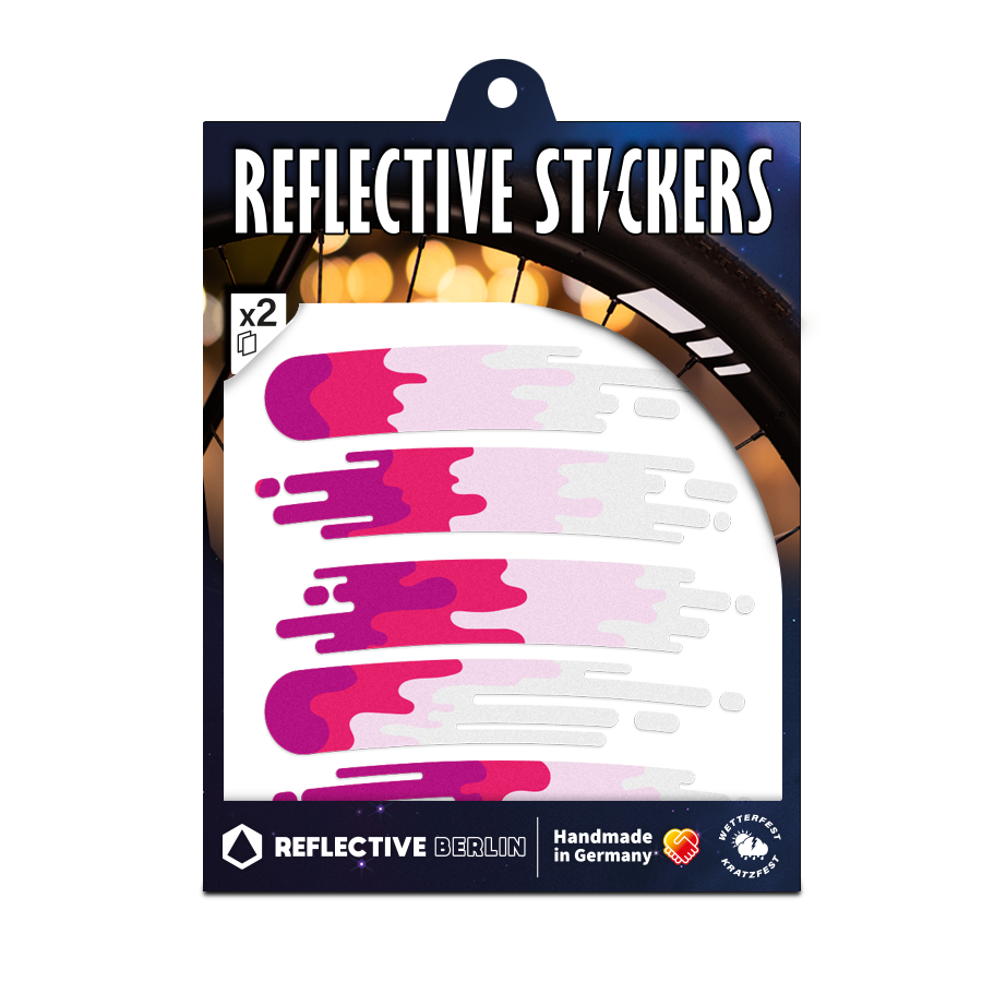 Reflective rim stickers: Smudge