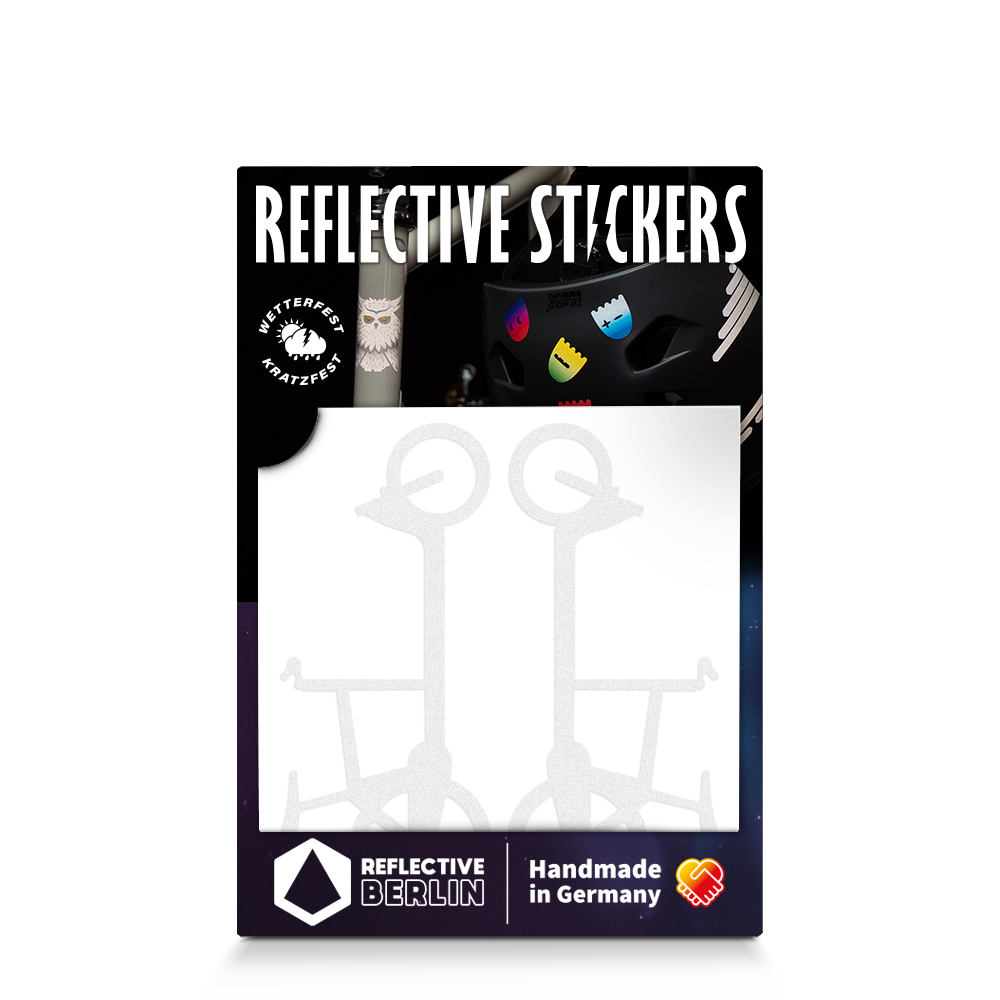 Cargo bike decal in white, product picture