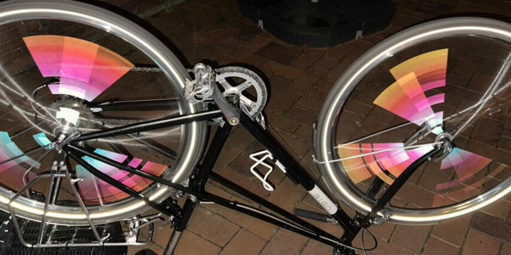 rad speichen fahrrad kurier cycle rund drehen lol Sticker