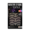Produktbild Reflektierende Sticker für Textilien, Waves Design, Farbe schwarz irisierend