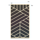Produktinhalt Reflektierende Textilsticker Design Universal Streifen, schwarz irisierend