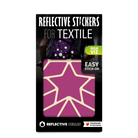 Produktbild Reflektierende Textilsticker, Design Stern, violett