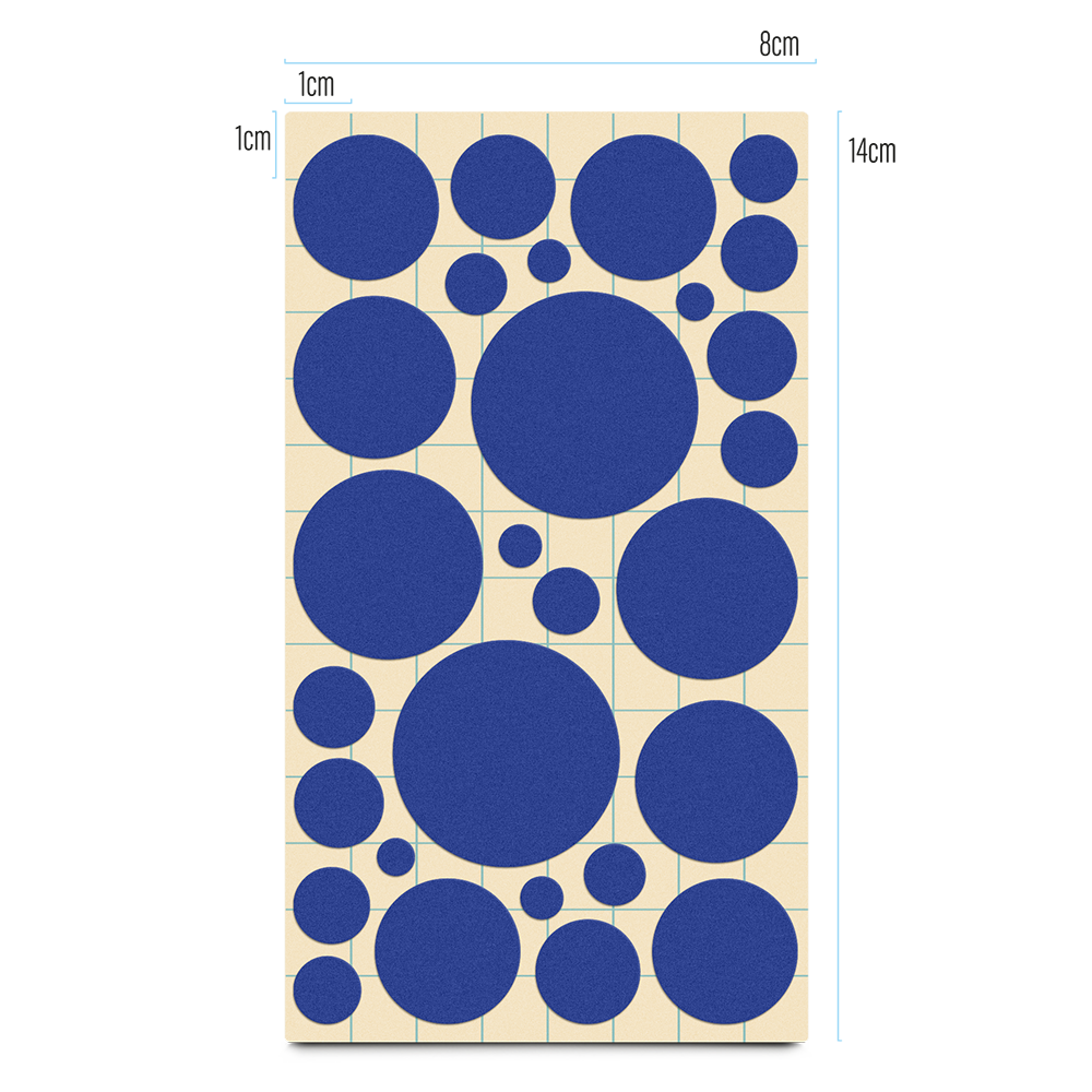 Produktinhalt Reflektierende Textilsticker Bubbles, blau
