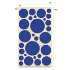 Produktinhalt Reflektierende Textilsticker Bubbles, blau
