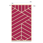Produktinhalt Reflektierende Textilsticker Design Universal Streifen, rot