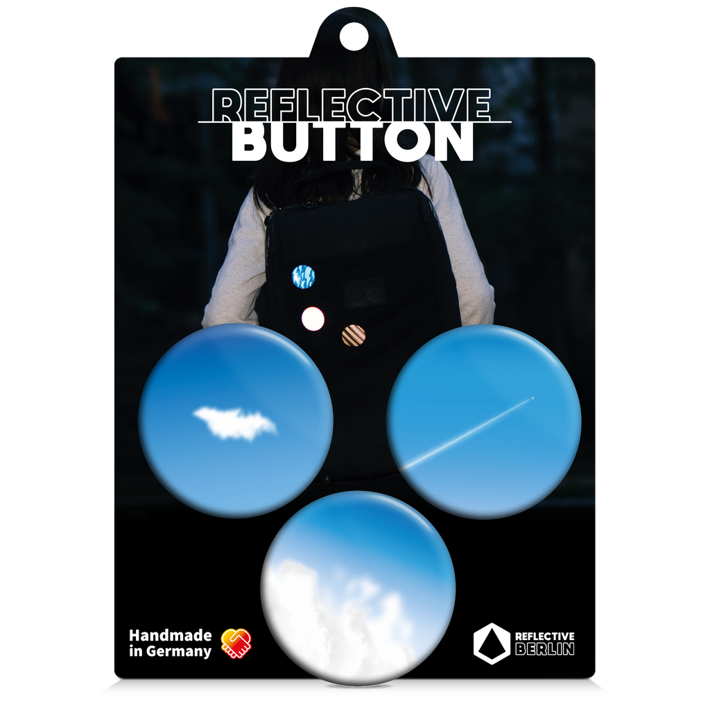Produktbild Reflective Button, Clouds Design