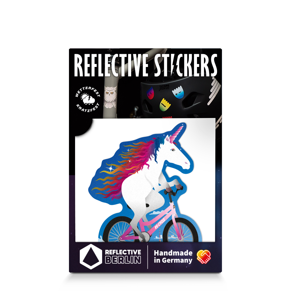 Produktbild Solidaricorn, reflektierender Einhorn Sticker