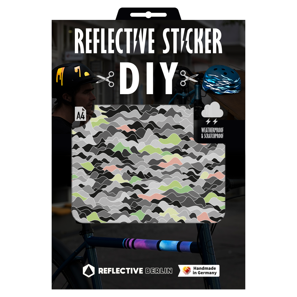 Reflective DIY Sticker (DIN A4): Flow – REFLECTIVE Berlin