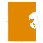 Stickerbogen reflektierend, mit Zeichenschablone, orange