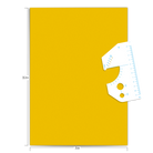 Stickerbogen reflektierend, mit Zeichenschablone, gelb