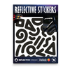 Produktbild Reflexsticker Design Doodle, Farbvariante Schwarz