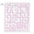 M Pebbles in Weiß von REFLECTIVE Berlin auf Stickerbogen mit stark reflektierenden organischen Formen für mehr Sichtbarkeit im urbanen Stil.