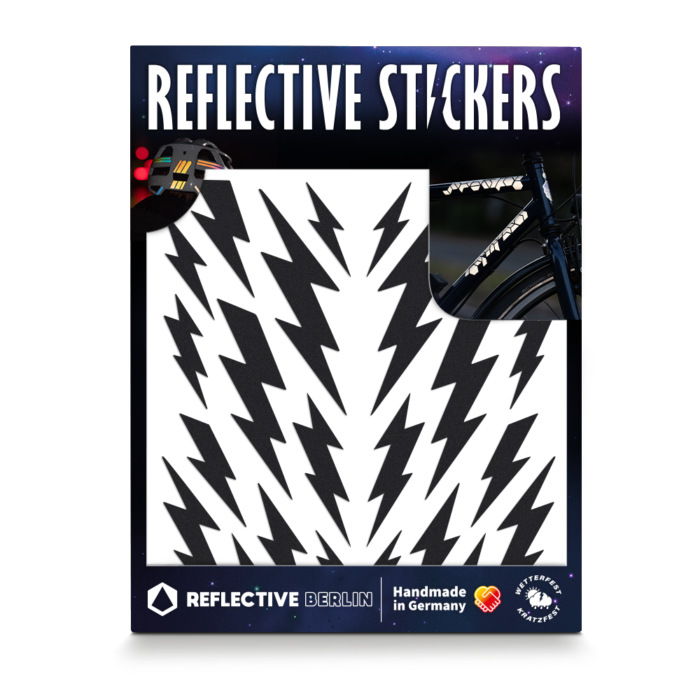 AOOSU Retro Reflecterende Zwarte Strepen, 2-delige set van 44 reflecterende zwarte stickers voor motorhelmen, fietsen en scooters (Multi-graphics AOOSU Retro Reflecterende Zwarte Strepen, 2-delige set van 44 reflecterende zwarte stickers voor motorhelmen, fietsen en scooters (Multi-graphics