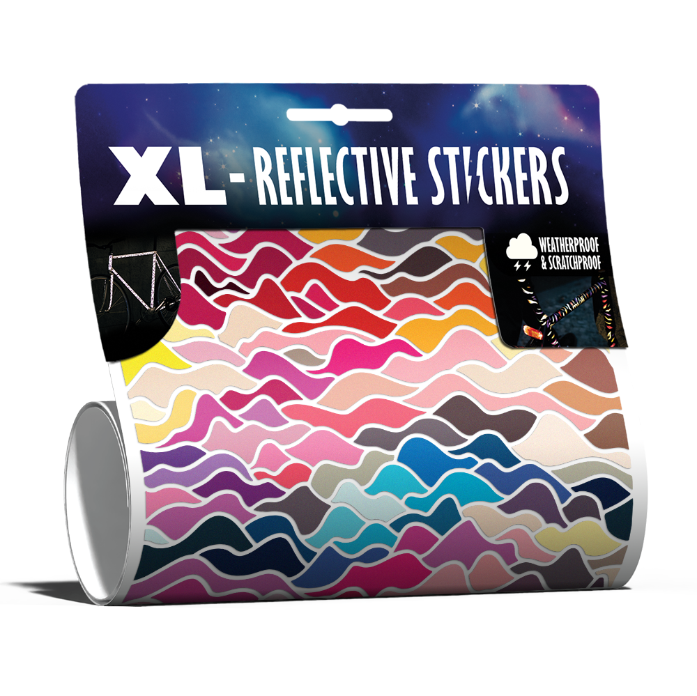 Reflektierendes XL Sticker Kit: Flow