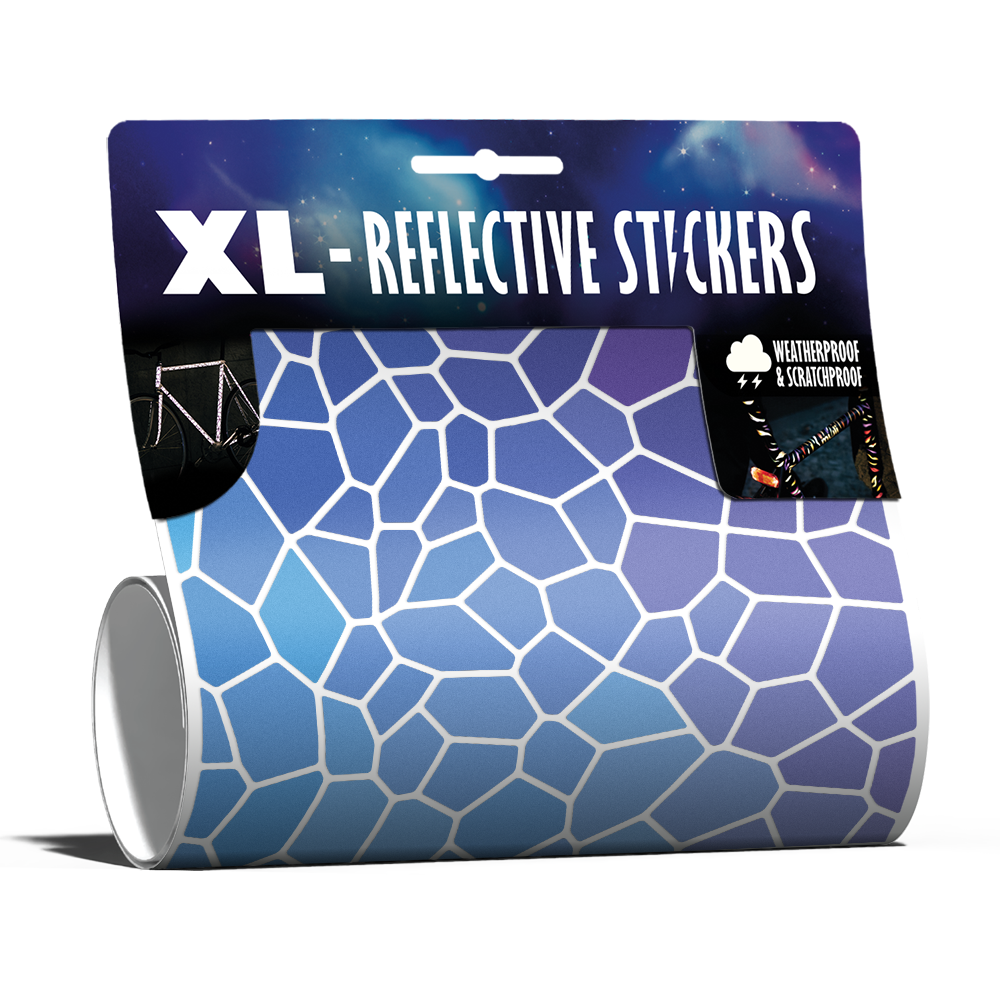 Mosaic reflective sticker set in packaging variant Blues