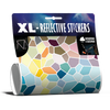 Mosaic reflective sticker set in packaging colorful variant Vivid