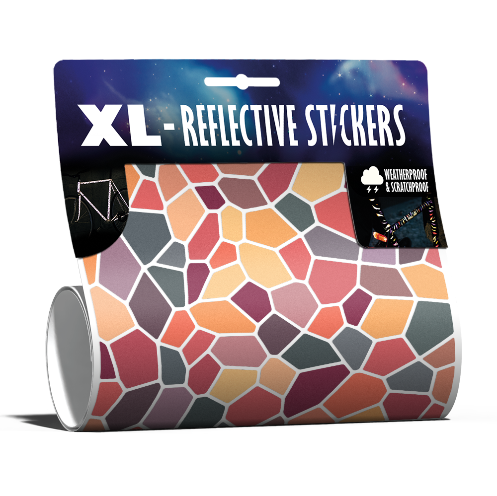 Mosaic reflective sticker set in packaging variant Volcano