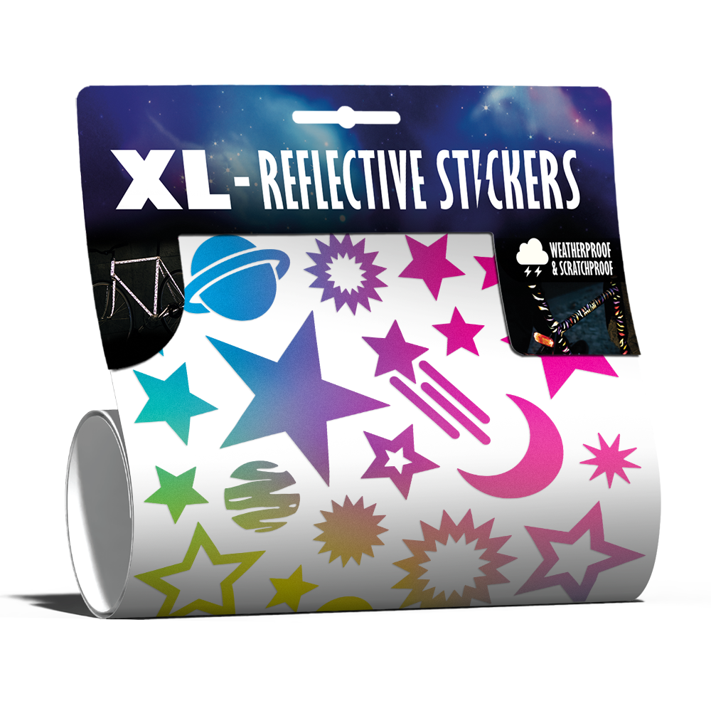 Reflektierendes XL Sticker Kit: Stars