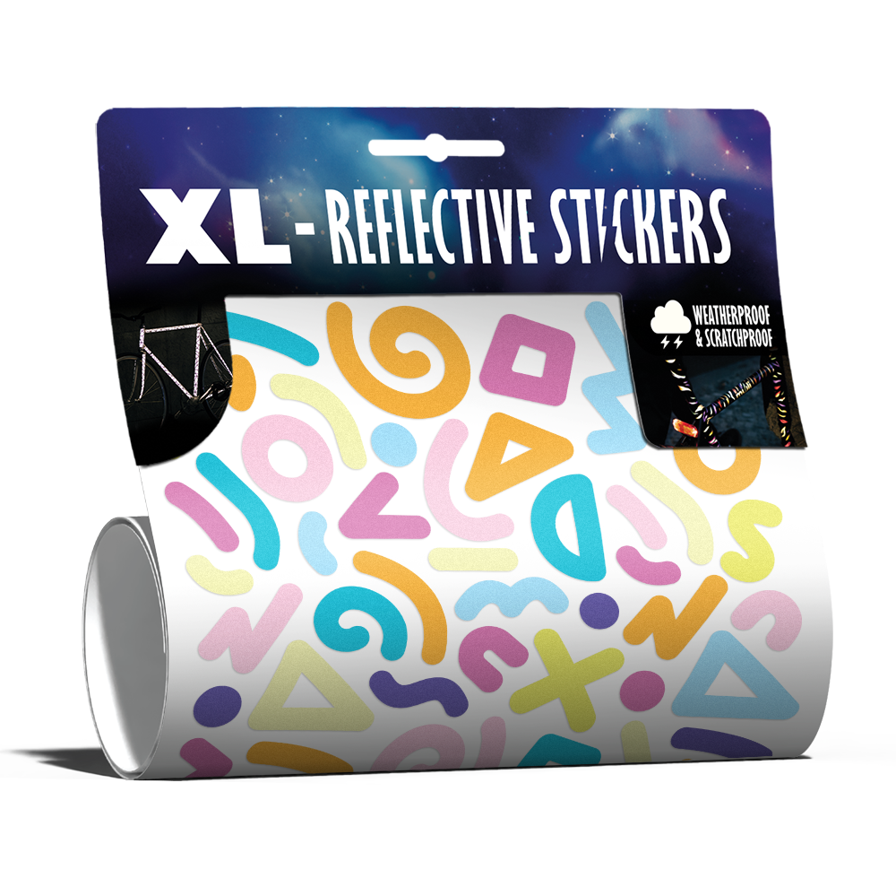 Reflektierendes XL Sticker Kit: Doodle