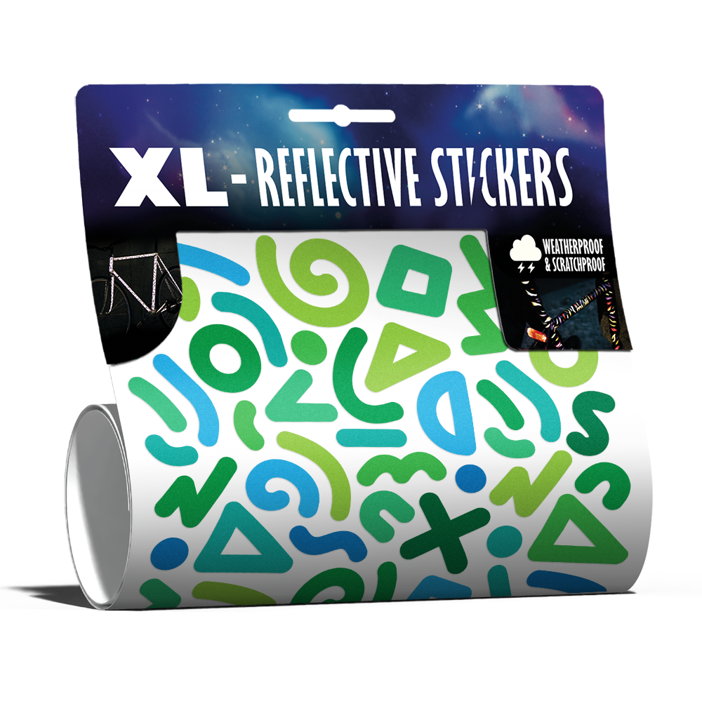 Reflektierendes XL Sticker Kit: Doodle