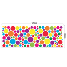 XL Bubbles in Pop-Farbe von REFLECTIVE Berlin auf Stickerbogen mit stark reflektierenden bunten Kreisen für mehr Sichtbarkeit im urbanen Stil.