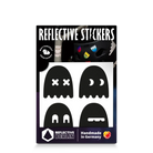 Reflektierender Aufkleber „Geister“ in Farbvariante „Schwarz“  in Produktverpackung von REFLECTIVE Berlin.
