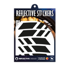 Reflektierender Felgen Aufkleber „Race“ in Farbvariante „schwarz“ in Produktverpackung von REFLECTIVE Berlin.