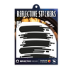 Reflektierender Aufkleber „Smudge“ in Farbvariante „schwarz“ in Produktverpackung von REFLECTIVE Berlin.